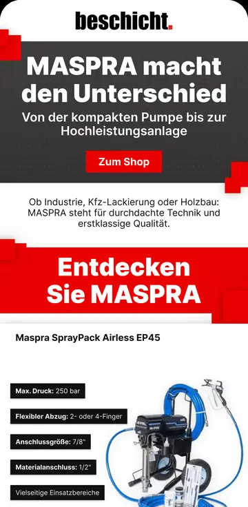 E-Mail-Design beschicht.: Markenvorstellung Maspra