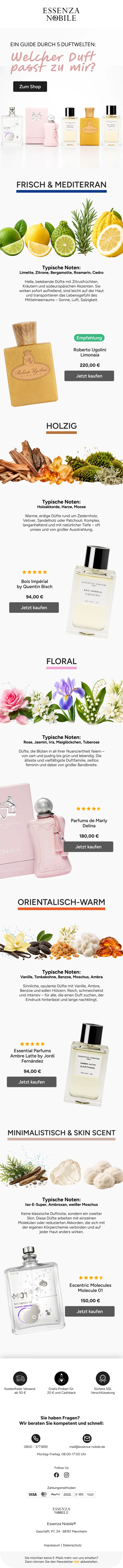 Essenza Nobile: Welcher Duft passt zu mir?