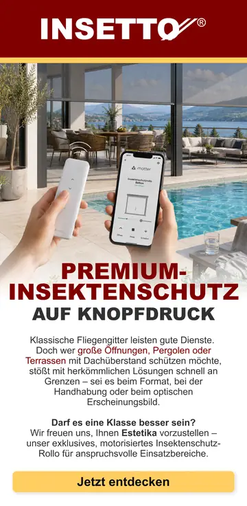 E-Mail-Design Insetto: Estetika — Insektenschutz auf Knopfdruck