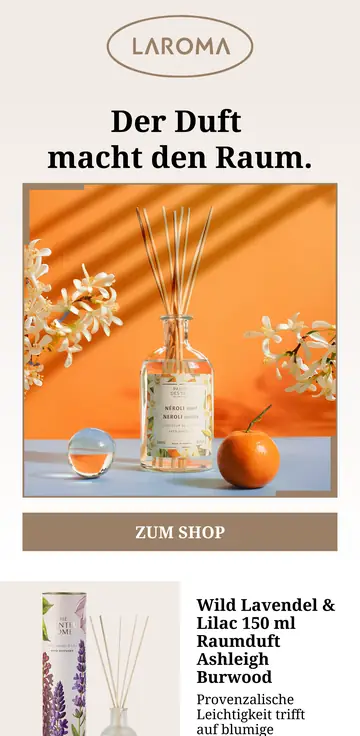 E-Mail-Design LAROMA: Der Duft macht den Raum