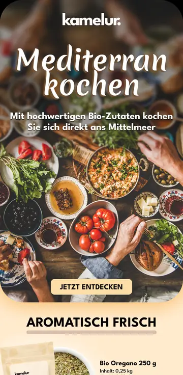 E-Mail-Design Kamelur: Mediterranes Flair für Zuhause