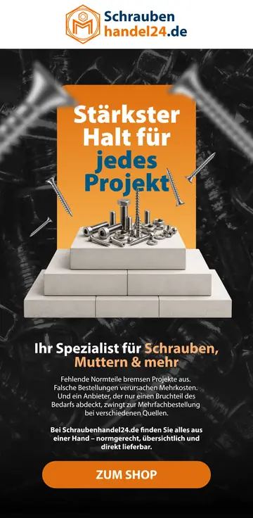E-Mail-Design schraubenhandel24: Stärkster Halt für jedes Projekt