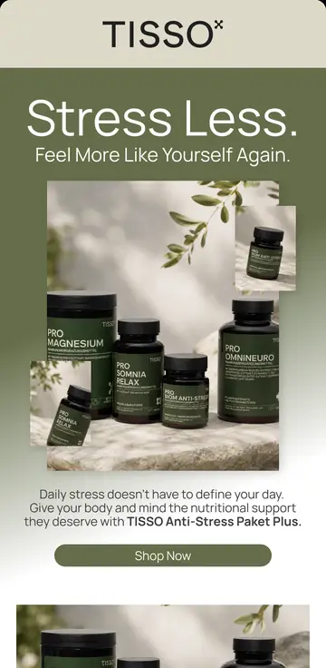 E-Mail-Design TISSO: Stress Less.
