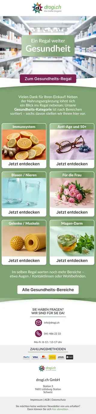 Newsletter von drogi.ch