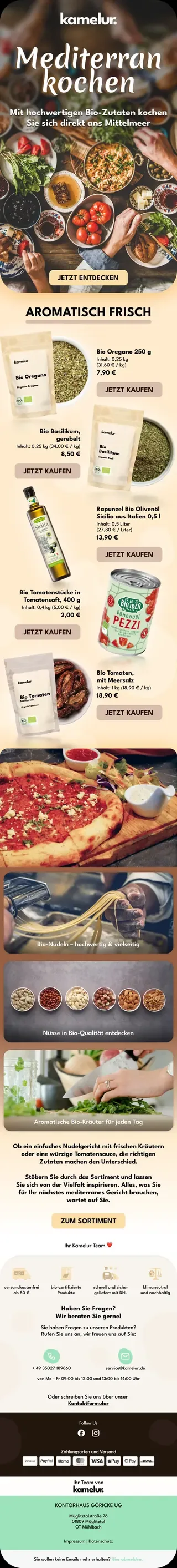 Newsletter von Kamelur