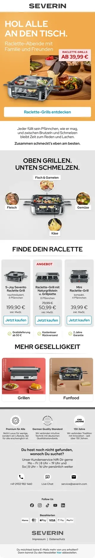 Newsletter von Severin